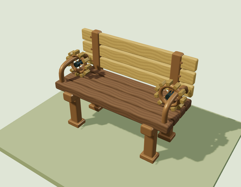Geared Garden Bench