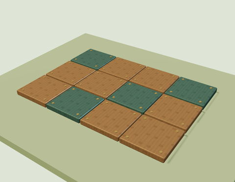 Riveted Copper Path