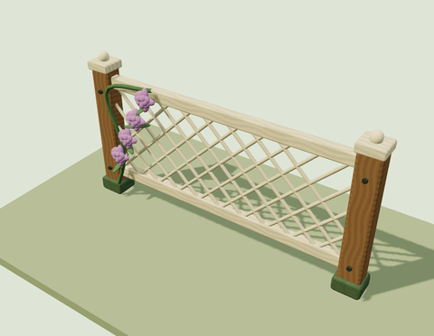 Rose Lattice Fence
