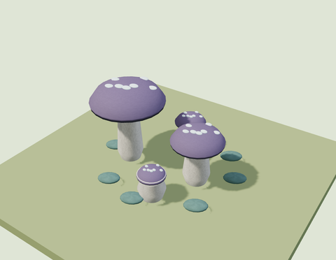 Luminous Mushroom Cluster