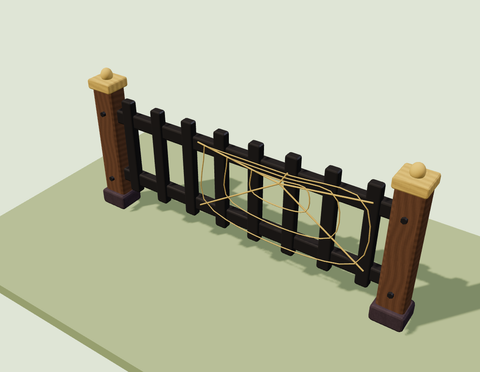 Cobweb Iron Fence