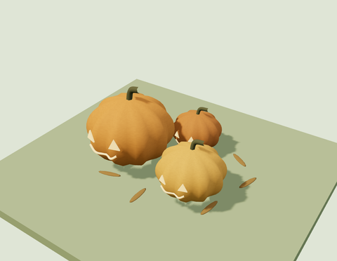 Pumpkin Lantern Trio