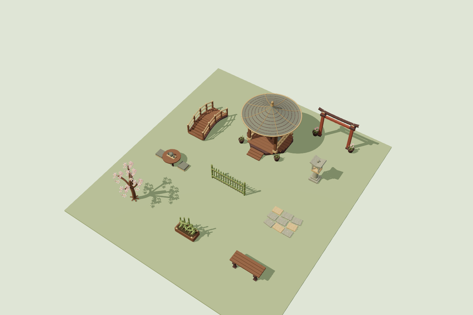 Sakura Sanctuary Decoration Pack