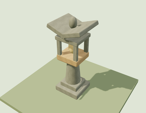 Carved Stone Lantern